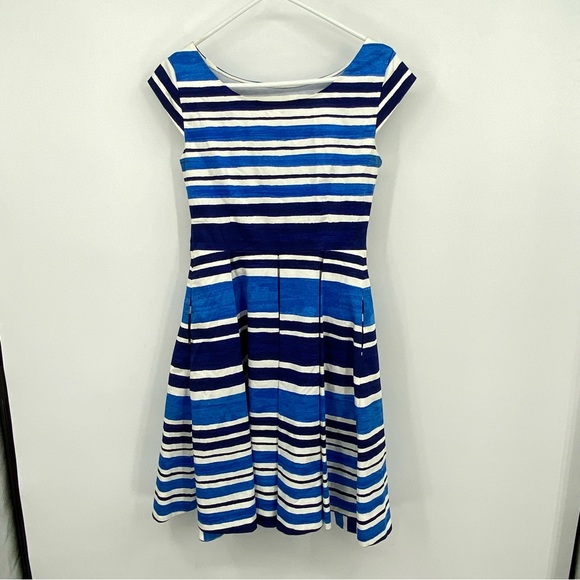 Kate Spade Blue Mariella Striped Dress Size 4 - Picture 5 of 13
